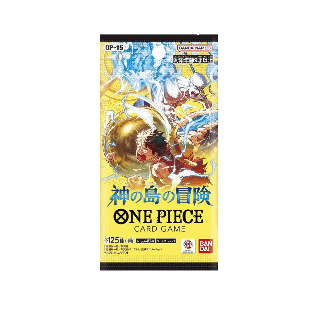 5x Booster One Piece Card Game Adventure on Kami's Island (OP-15) [JP]