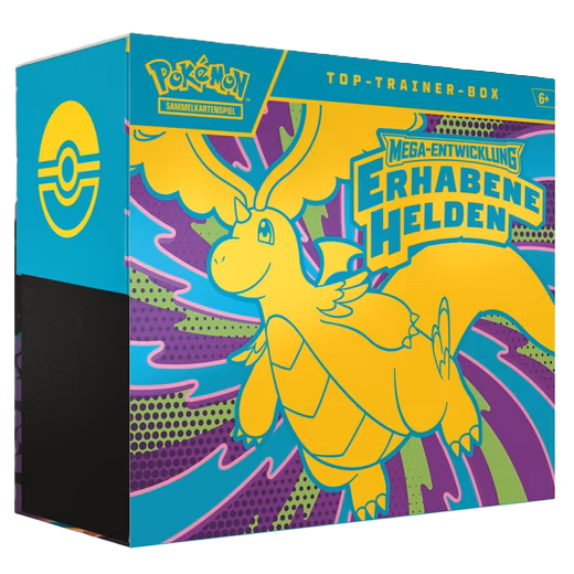 Pokémon TCG: Erhabene Helden – Top Trainer Box [DE] Boxbreak